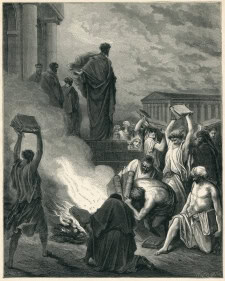 PAUL BURNING BOOKS AT EPHESUS