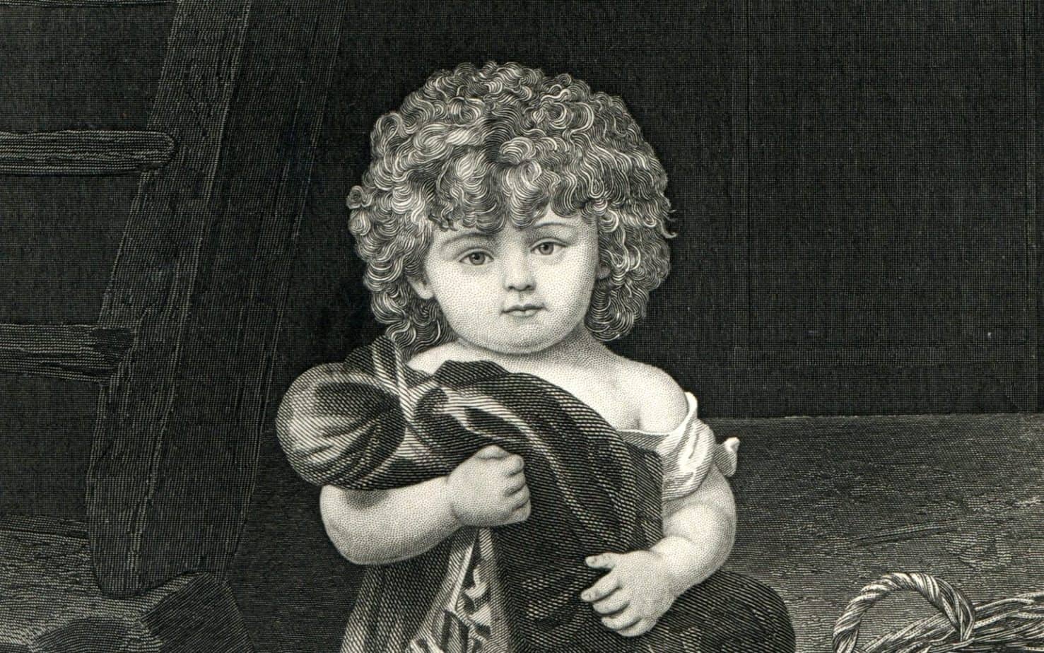 Victorian Era Children Old Paper Shop